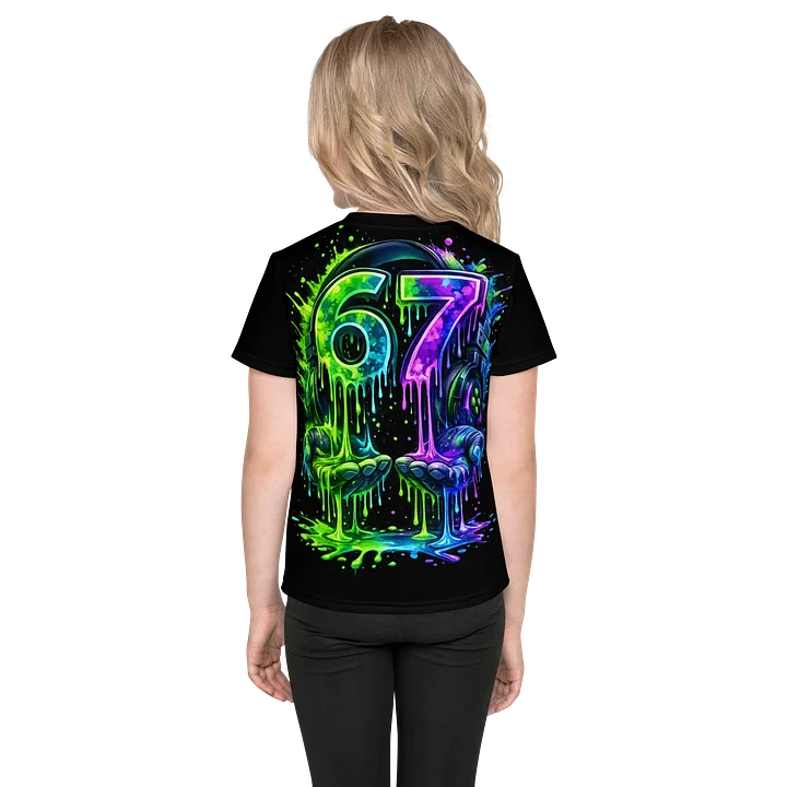 Neon Drip 67 Kids Tee product image (2)