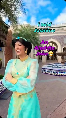 I Told Princess Jasmine an Aladdin Joke 😂 #disney

I definitely did not expect this joke to end with Princess Jasmine. 😂❤️

I...