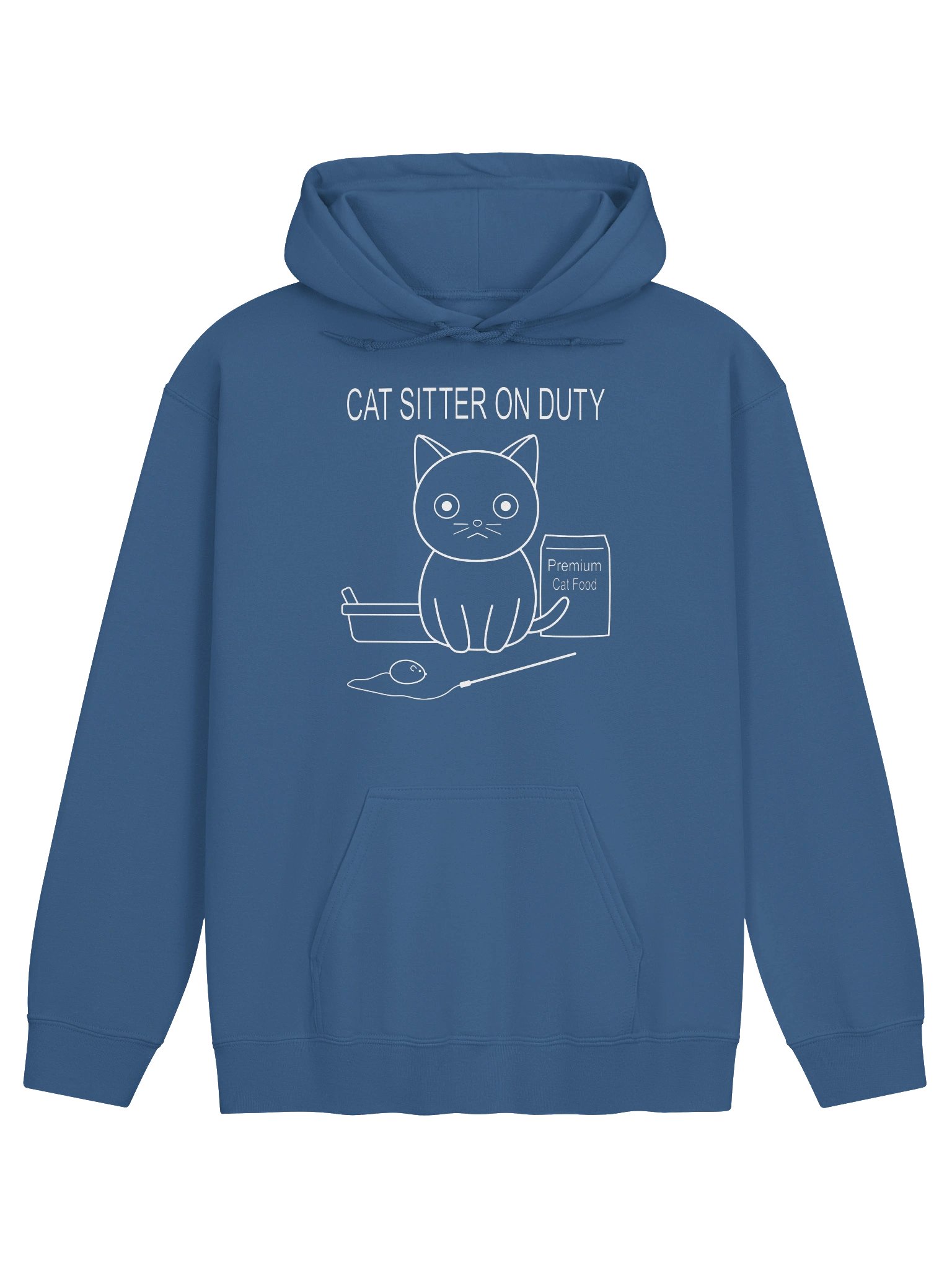 Cat Sitter on Duty - Unisex Adult Hoodie product image (1)