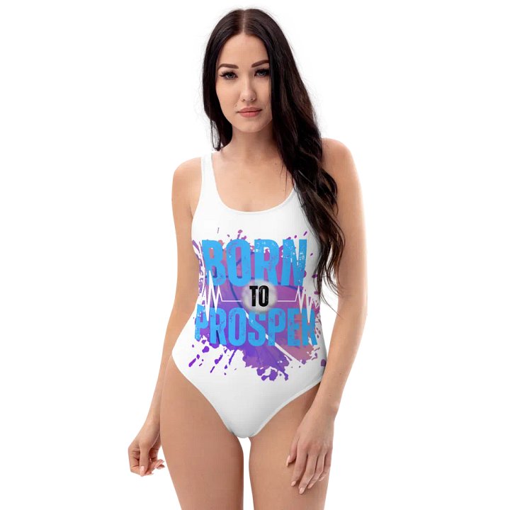 Born to Prosper Low Back All-Over Swimsuit product image (1)