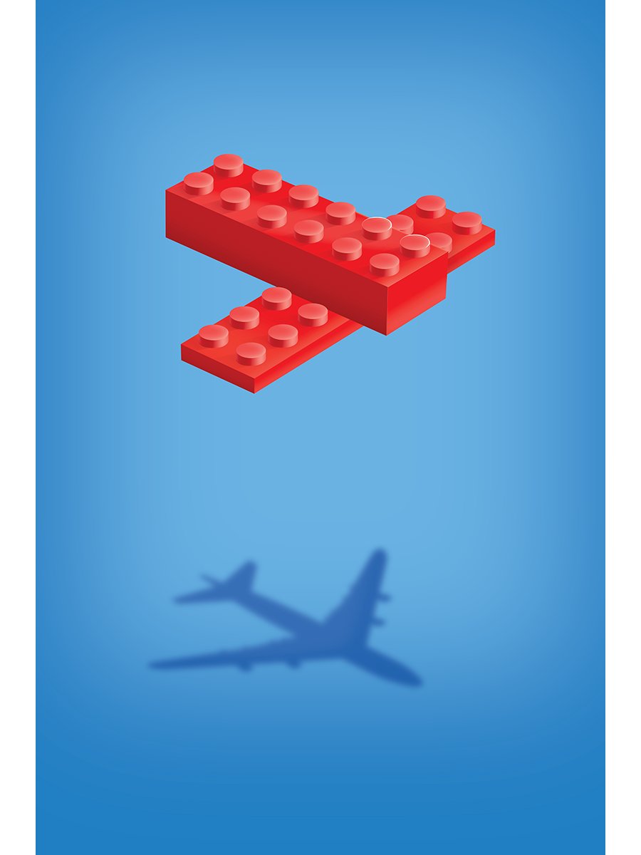 Plane (Red) | Poster product image (1)