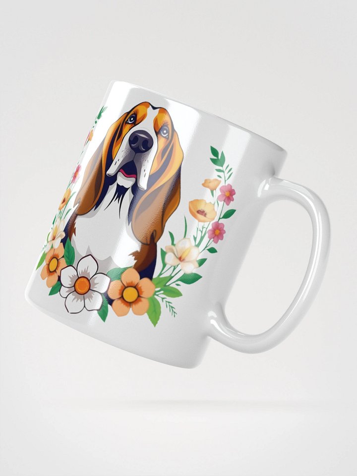 Floral Basset Hound Mug product image (5)