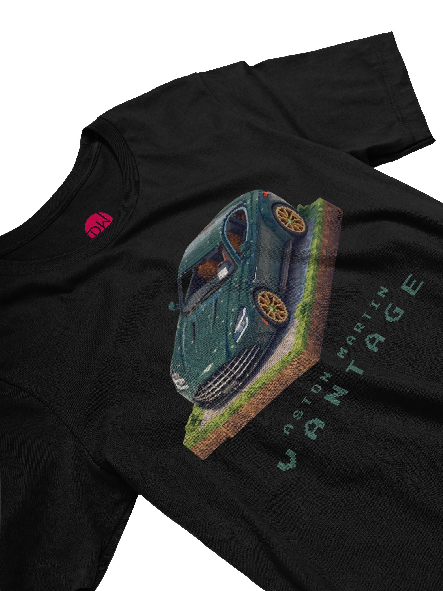 Green Aston Martin Vantage Shirt (Pixel, Retro, Minecraft) product image (20)