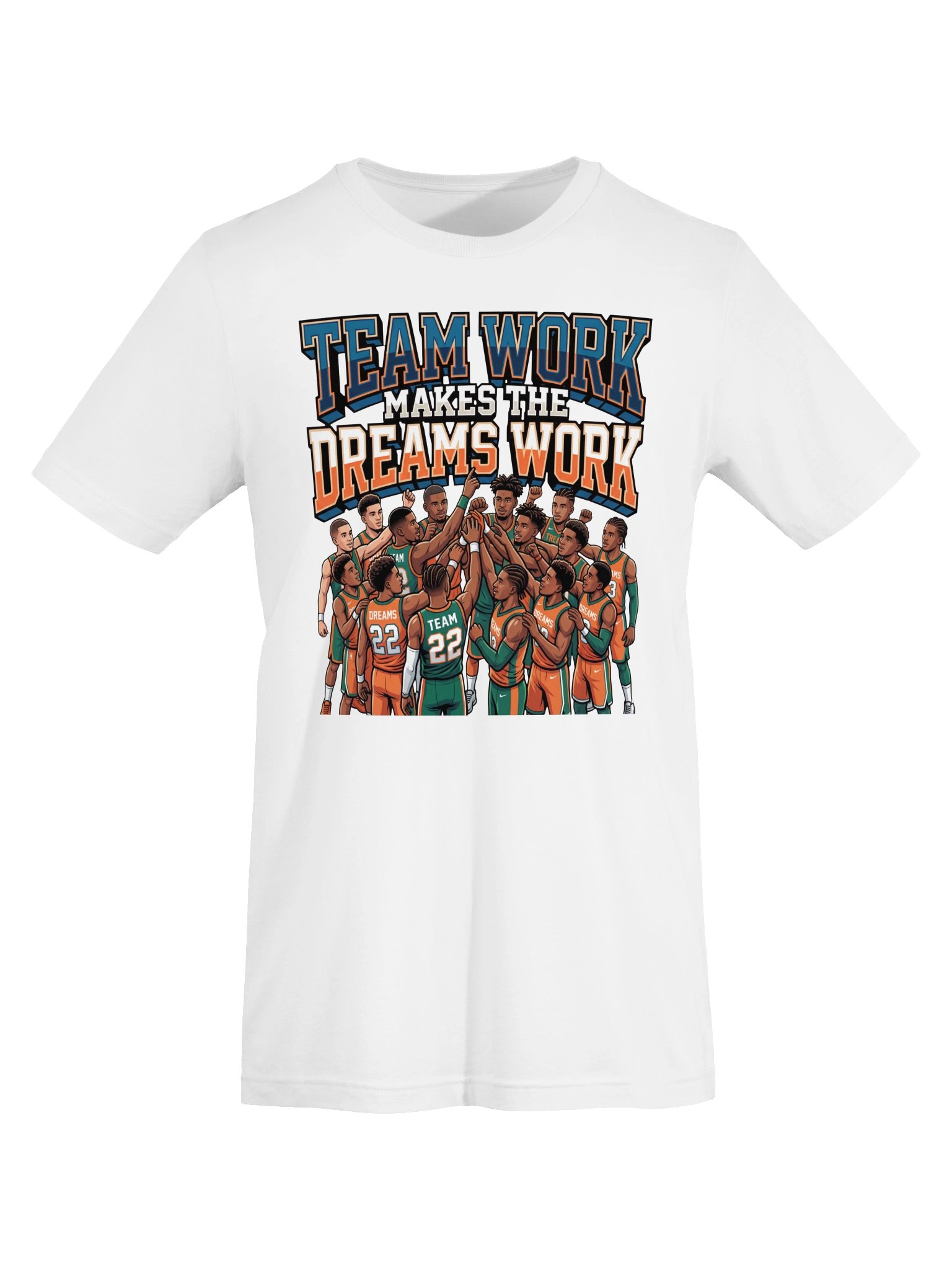 Teamwork makes the Dreams Work Baskerball Statement Tee product image (5)