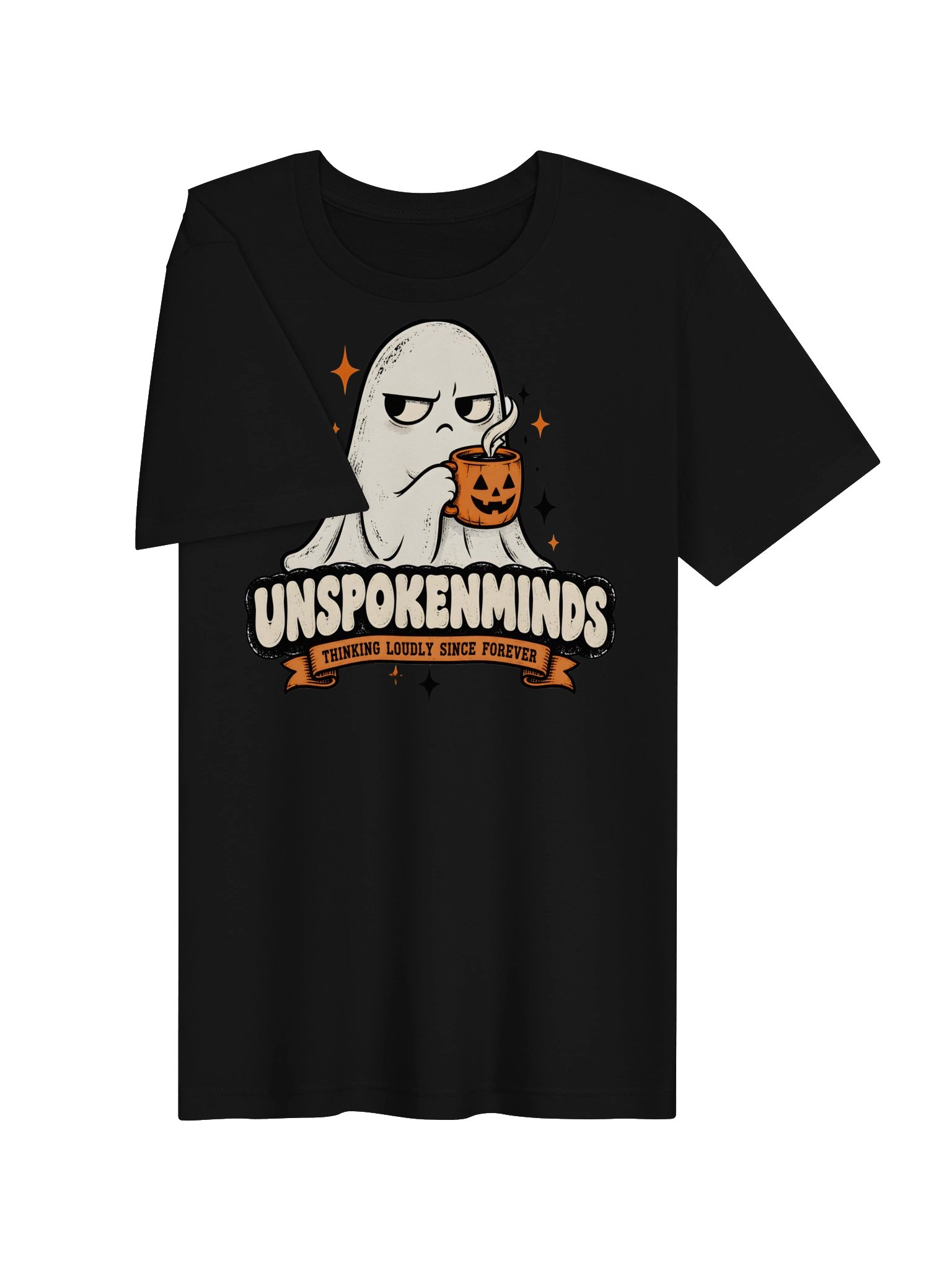 UnspokenMinds Ghost Pumpkin Mug Graphic T-Shirt product image (3)