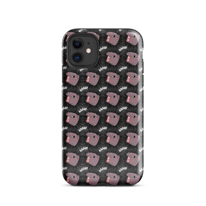 MOODENG'S BLACK AAAH! IPHONE® TOUGH CASE product image (2)