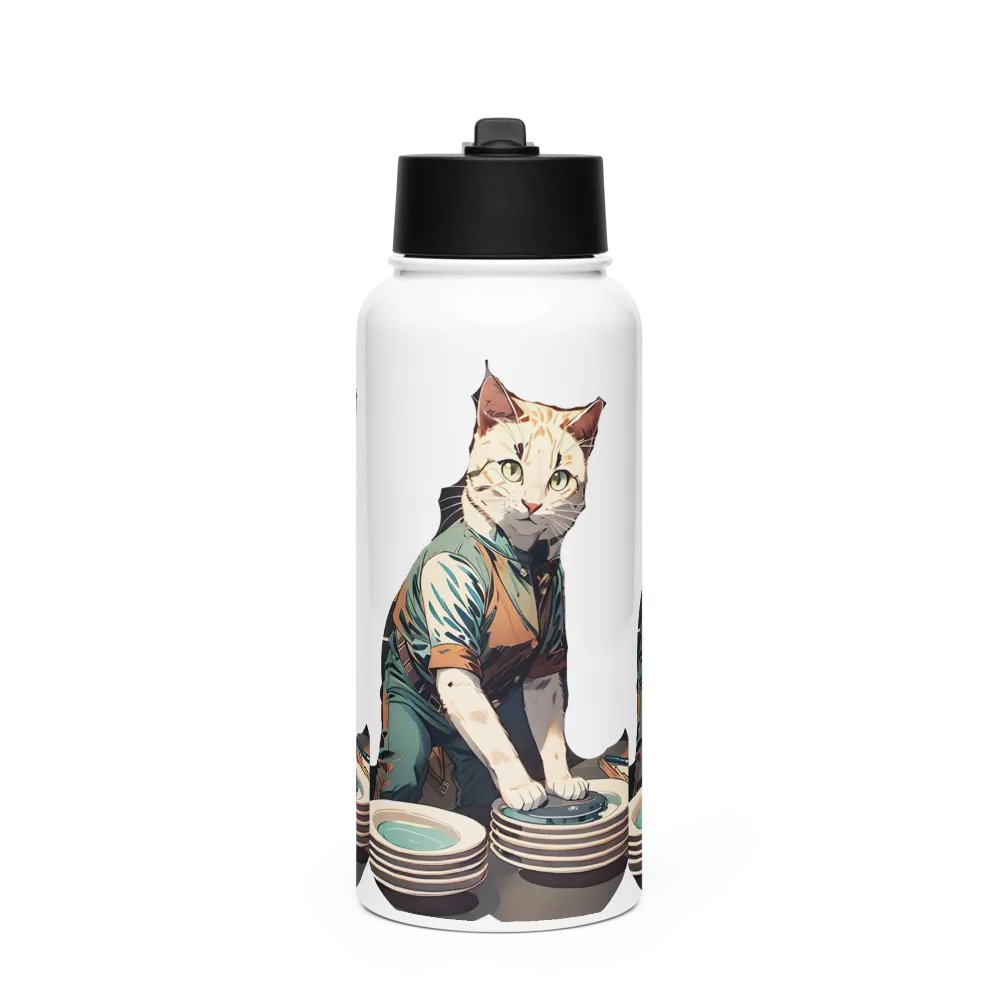 Purr-fectly Practical Stainless Steel Bottle product image (1)