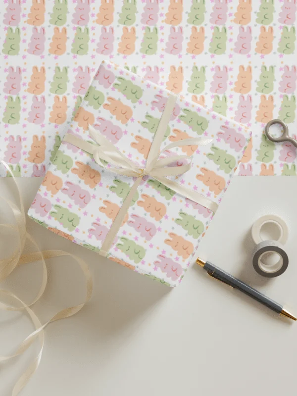 Pastel Bunny Gift Wrap Set (Set of 3) product image (5)