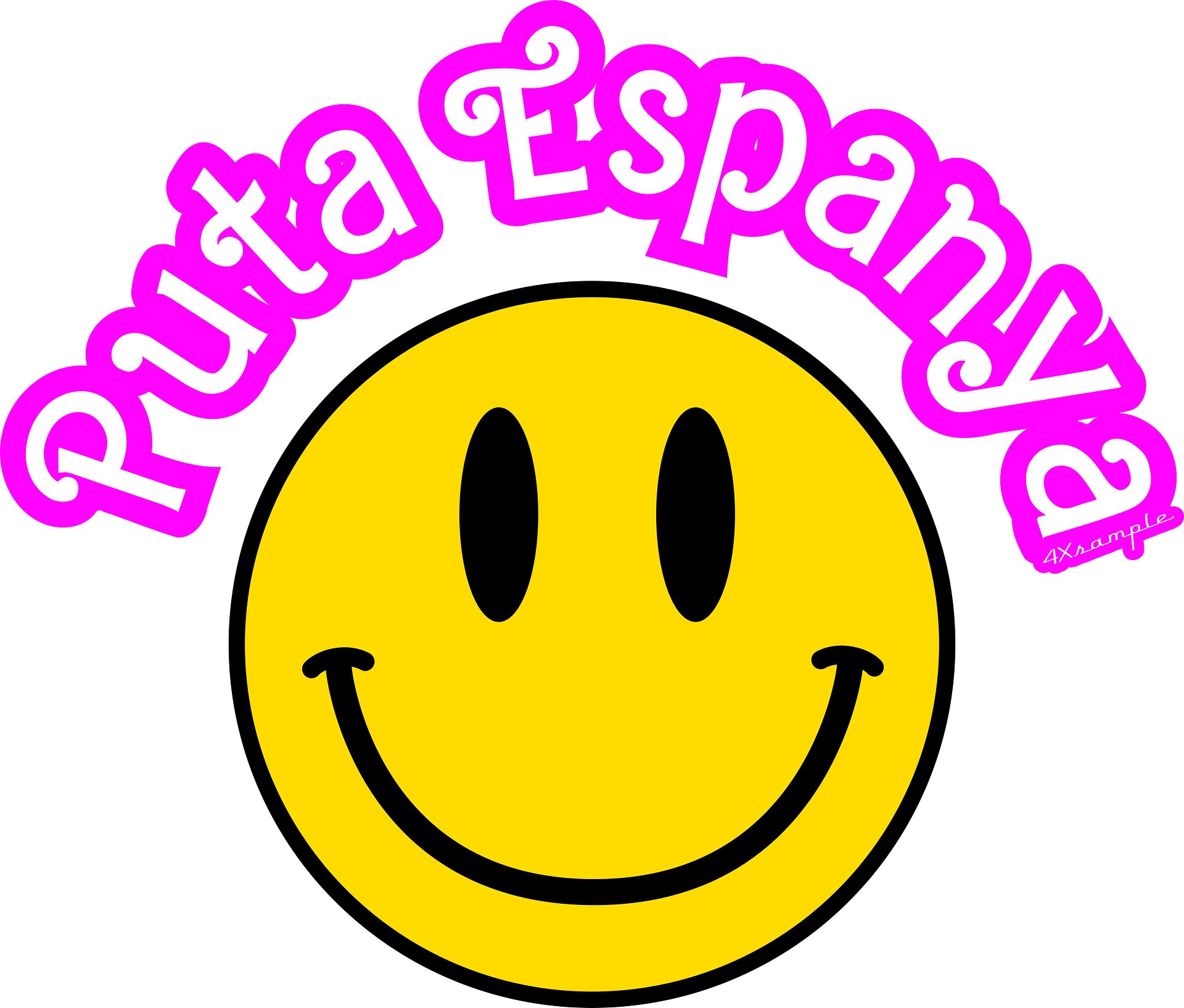 Puta espanya Smiley - Adhesius product image (1)