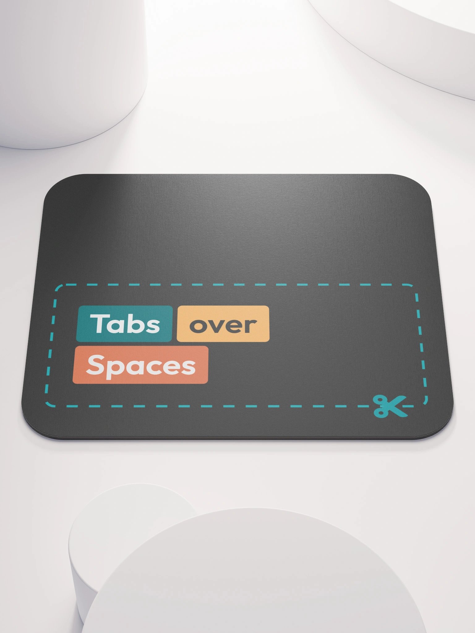 Tabs over spaces - Mouse Mat product image (2)