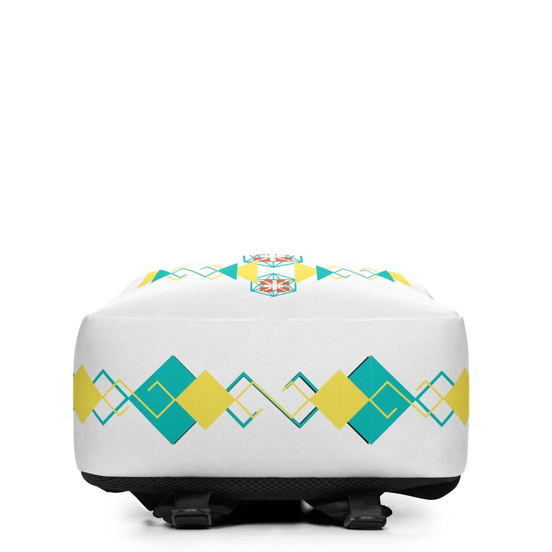 Teal Geometric Hexagon Backpack product image (4)