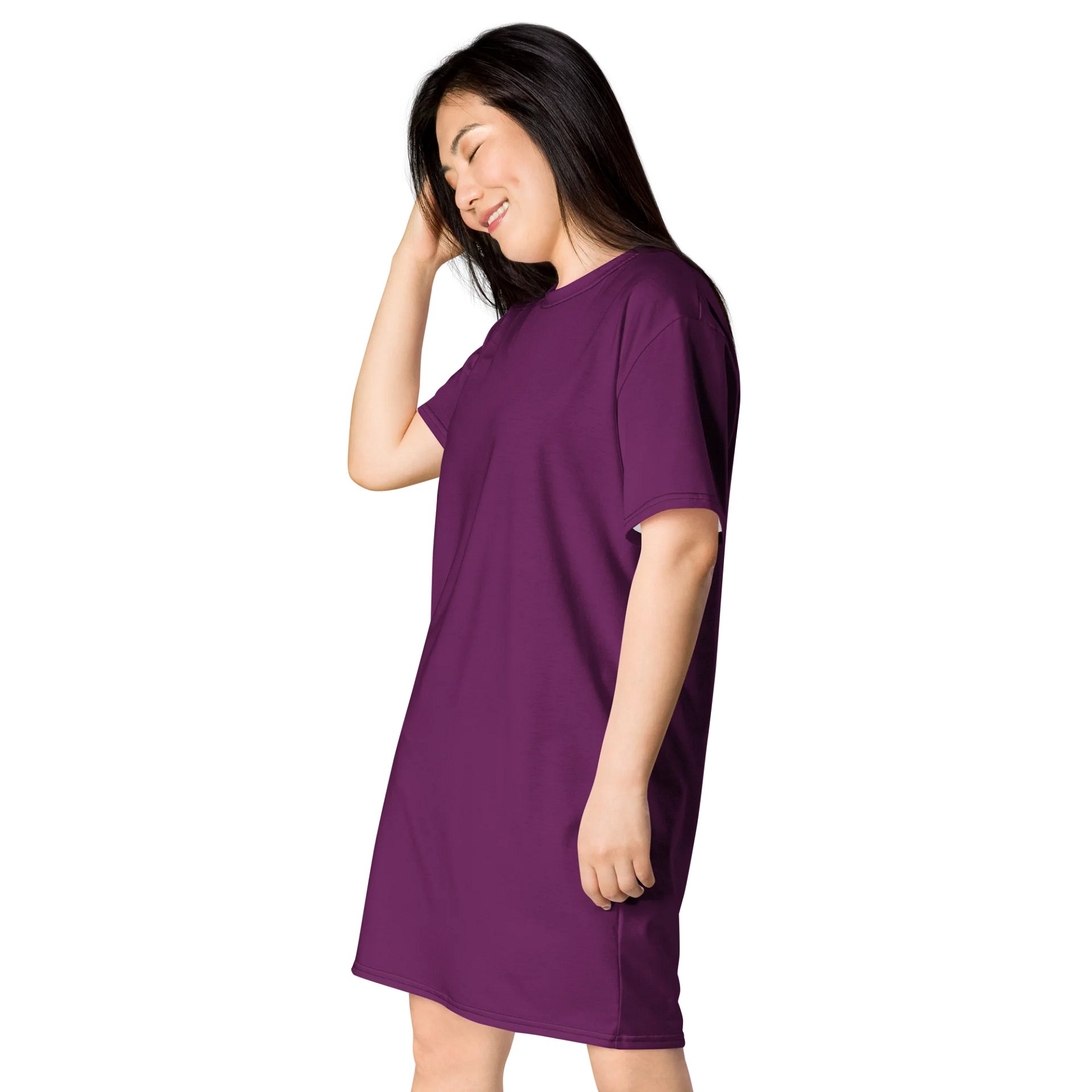 Oversized T-Shirt Dress - Regal Palatinate Purple, Sizes 2XS-6XL product image (3)