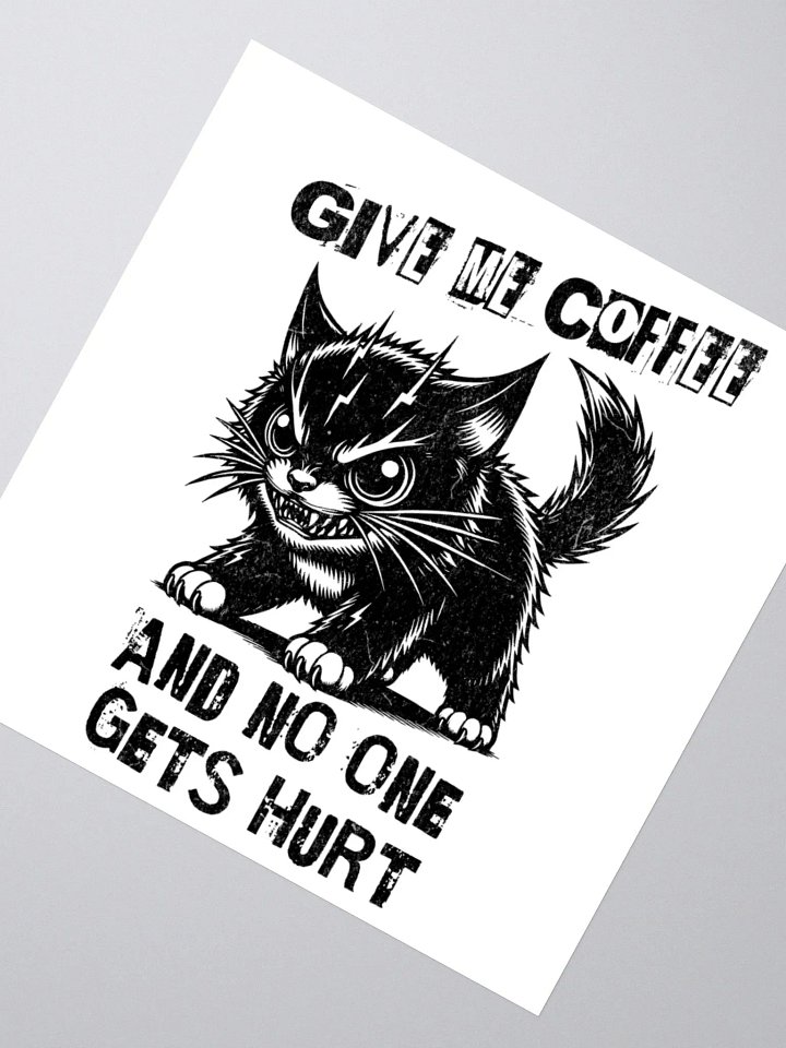 Give Me Coffee Kiss Cut Stickers product image (4)