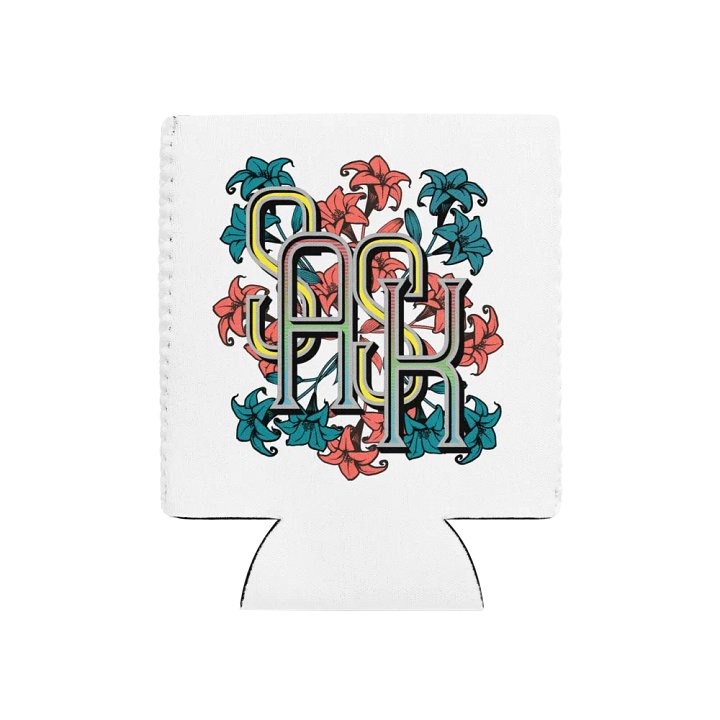 Sask Saskatoon Saskatchewan Flower Floral Charm Can Cooler product image (1)