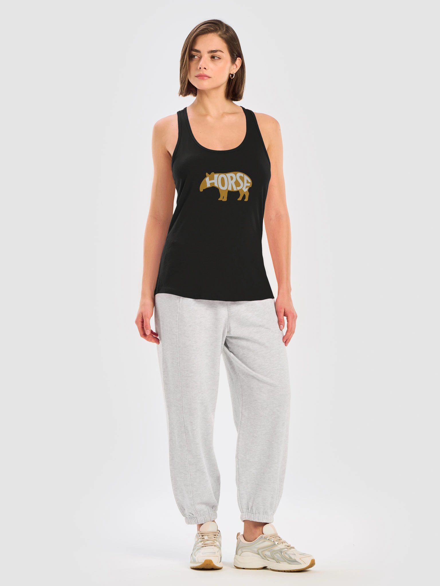 Tapir Horse Racerback Tank Top product image (10)