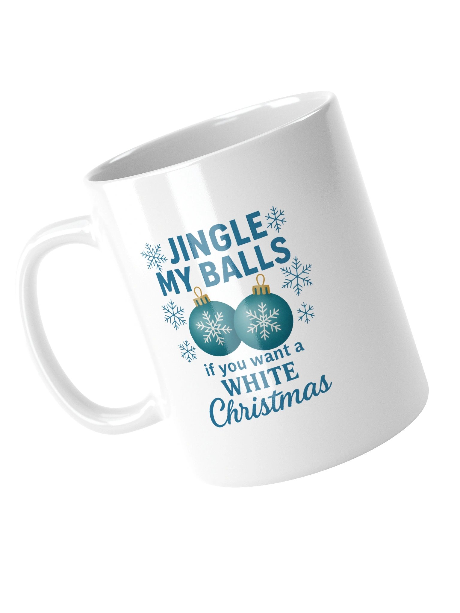 Funny Christmas Humor Design with Jingle My Balls Naughty Holiday Quote Mug product image (10)