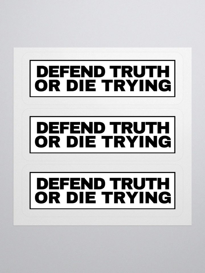 "Defend Truth Or Die Trying" Sticker Sheet product image (1)