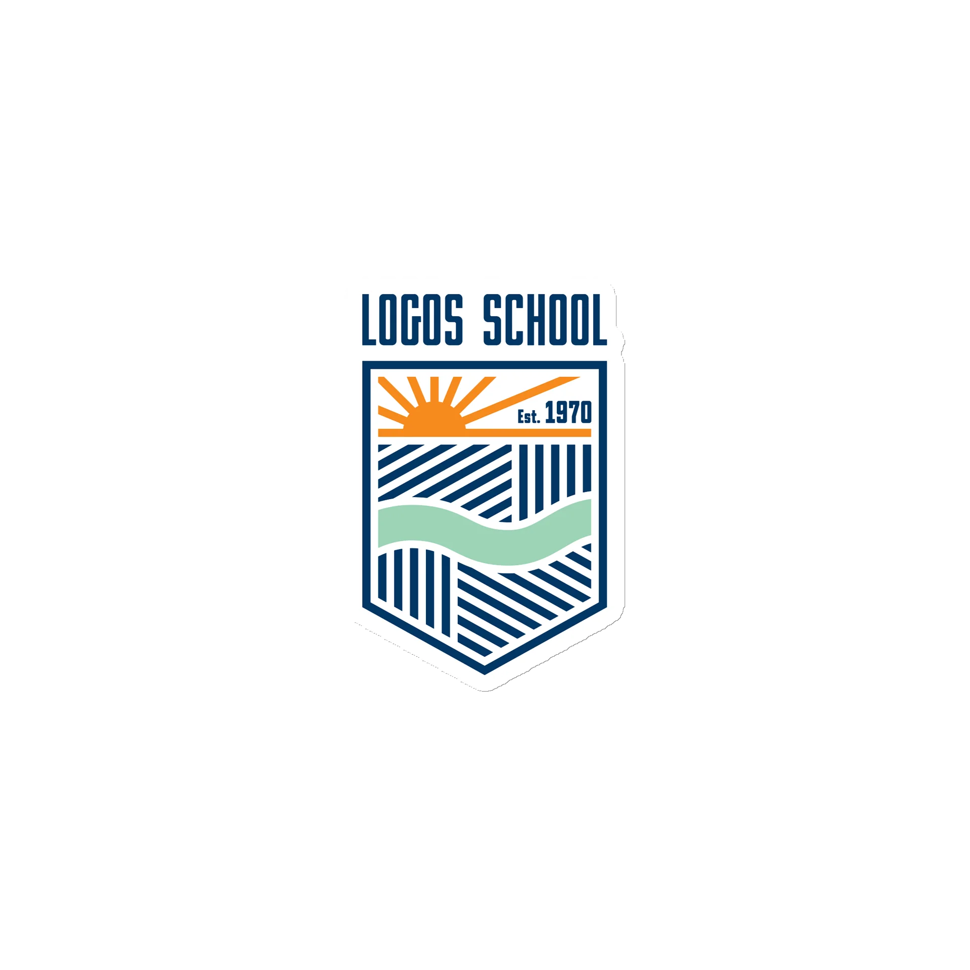 Logos School Crest Die-Cut Magnet product image (1)