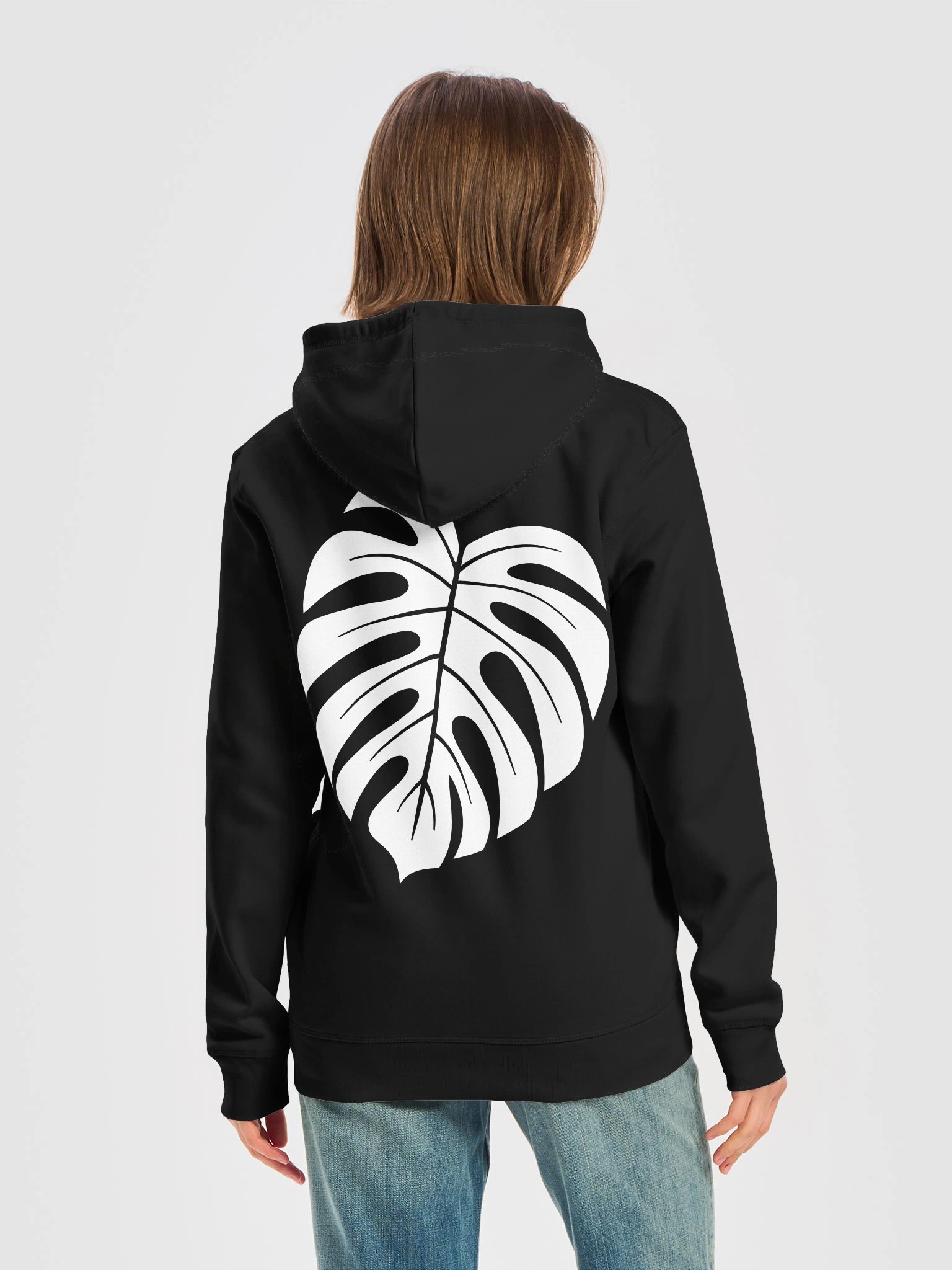 Monstera Leaf Graphic Comfort Hoodie product image (1)
