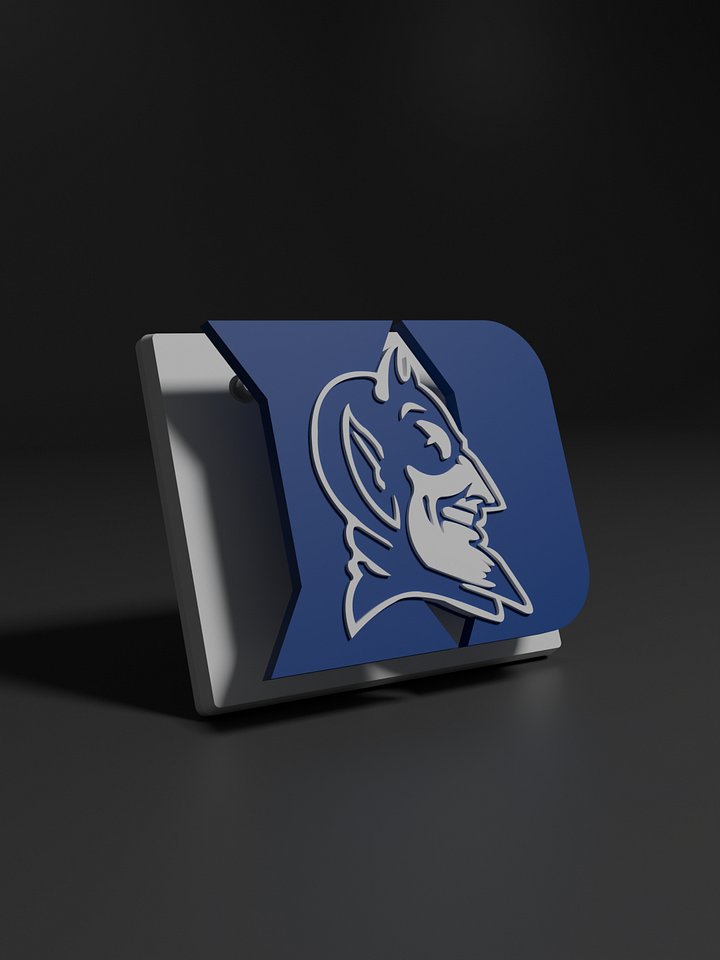 Duke University Blue Devils 3D Printed Floating Logo Sign (Digital File Only) product image (1)
