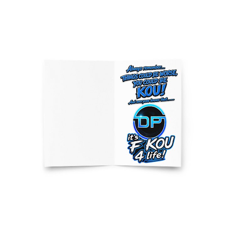 Its F KOU 4 LIFE Card to cheer you up! product image (2)