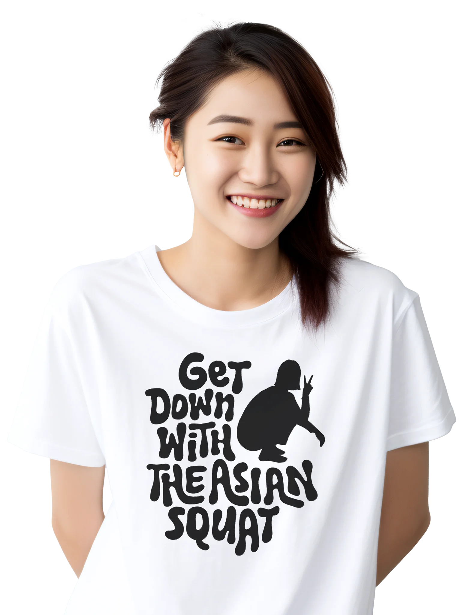 GET DOWN WITH THE ASIAN SQUAT (Female) T-Shirt product image (2)
