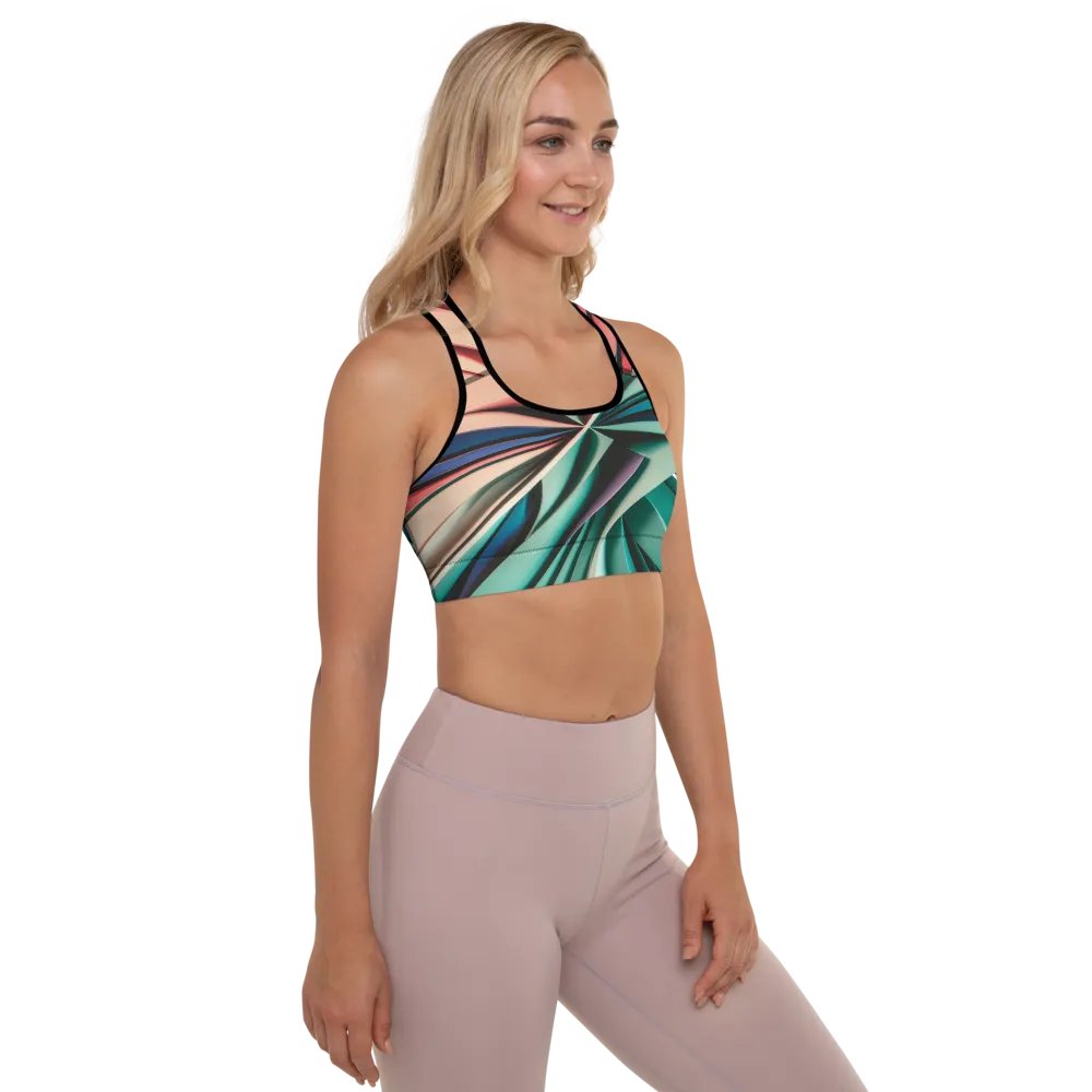 TDS Music Padded Sports Bra - Multicolored Abstract Design product image (3)