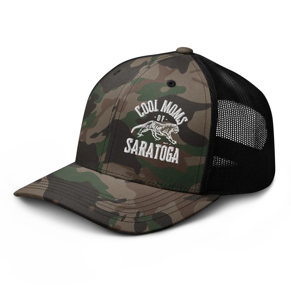Cool Moms of Saratoga Tiger Camo Trucker Hat product image (4)