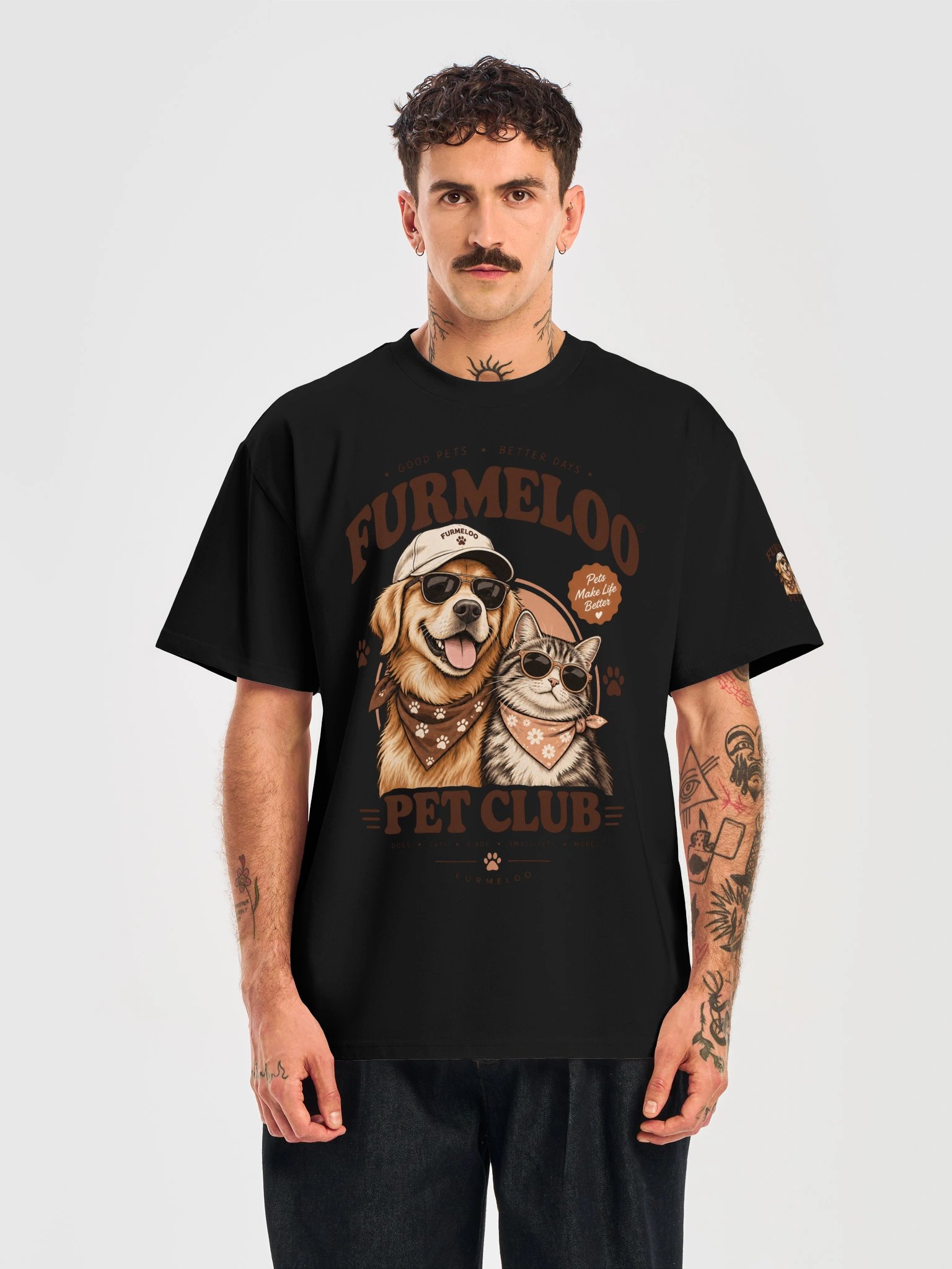Dog & Cat Lover Vintage Design product image (14)