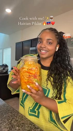 This recipe is for Haitian Pikliz, a spicy pickled cabbage relish that’s commonly served alongside fried foods and other Hait...