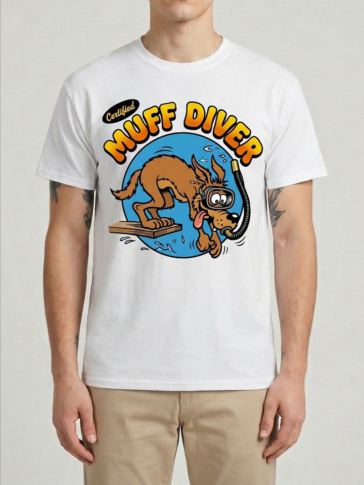 Certified Muff Diver Funny Graphic T-Shirt product image (1)