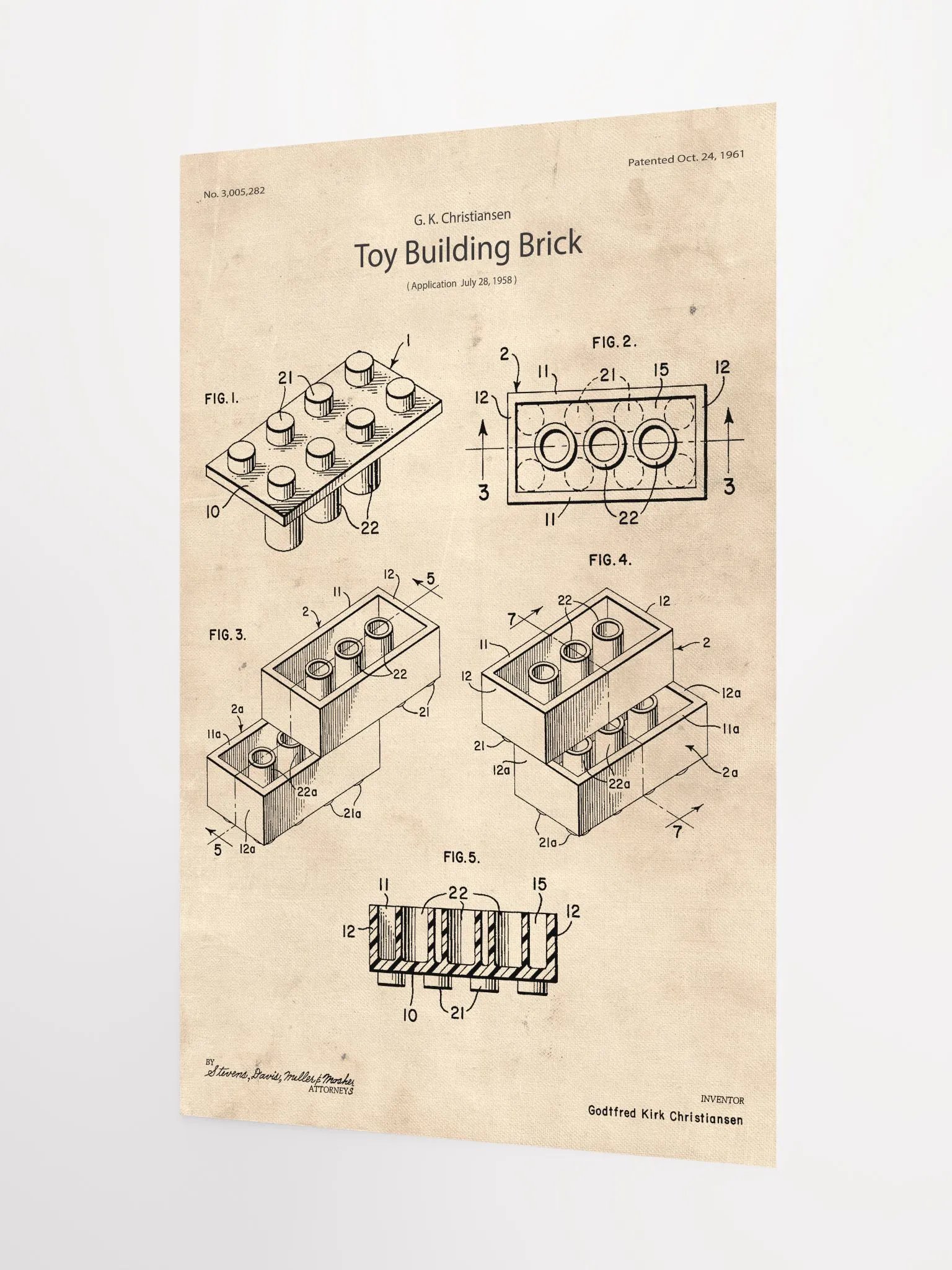 LEGO Brick Patent | Poster product image (4)
