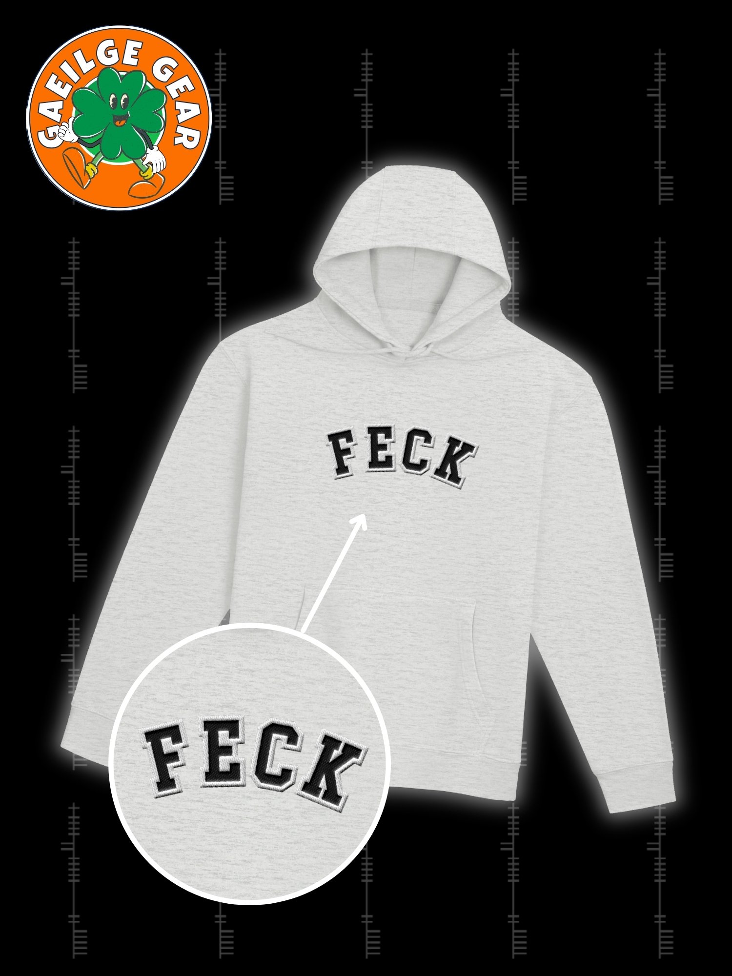Irish Connection "FECK" - Premium Pullover Hoodie Featuring Recycled Materials product image (1)