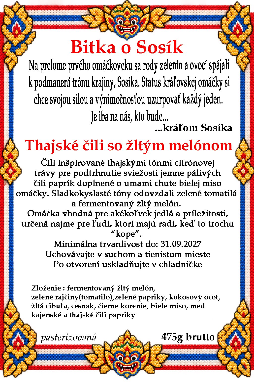 Thajské čili so žltým melónom product image (2)