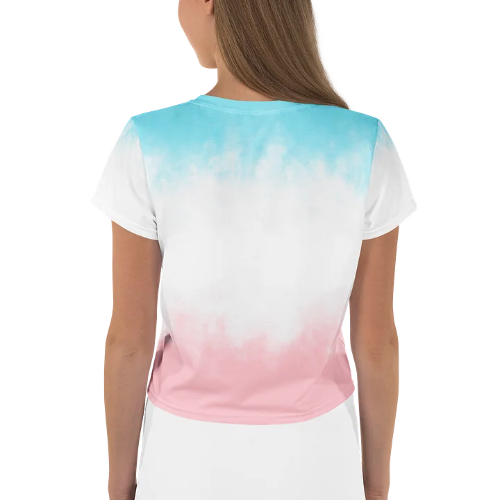 Floral Flamingo Watercolor Crop Tee product image (2)