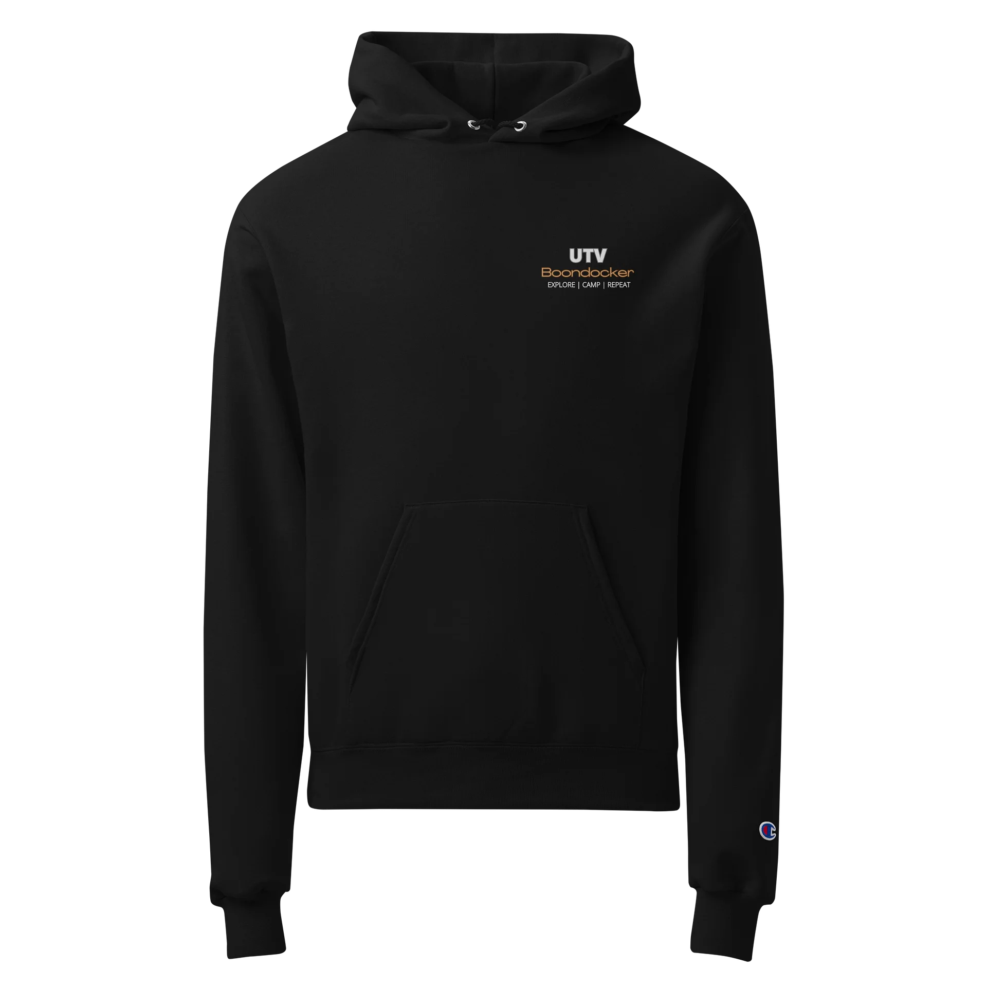 I poop in the woods Printed Champion Hoodie product image (1)