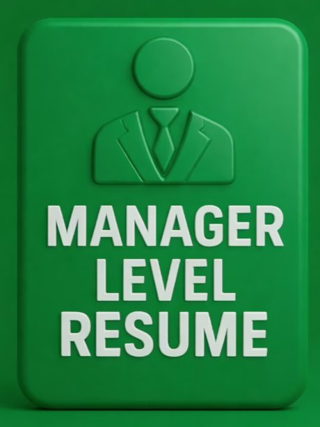 Manager Level: 2026 Inverted Pyramid Resume product image (1)