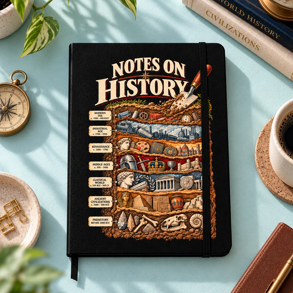 Notes on History Hardcover Notebook
