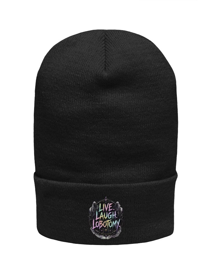 live laugh lobotomy beanie product image (1)