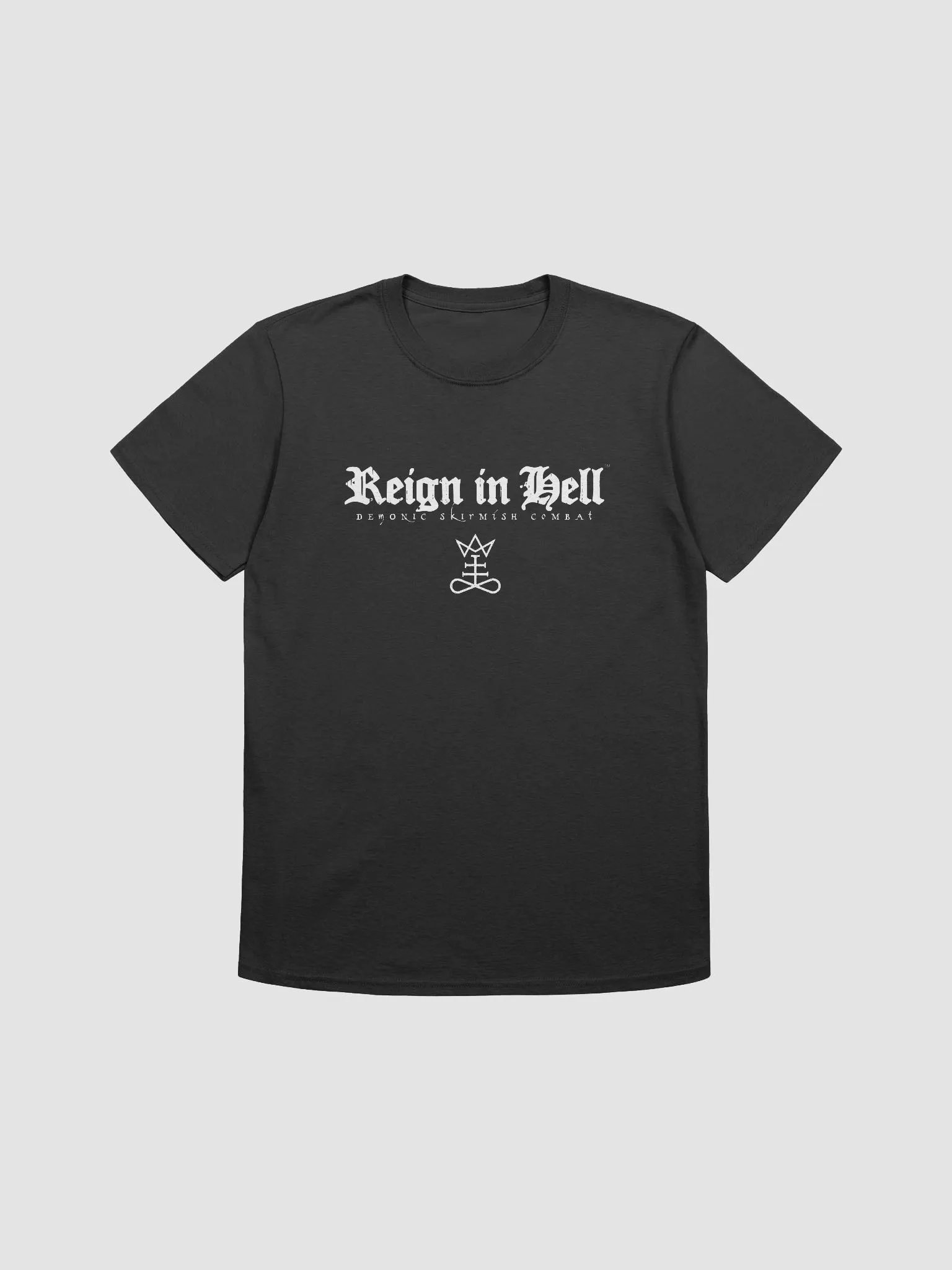 Reign in Hell - white logo shirt product image (2)