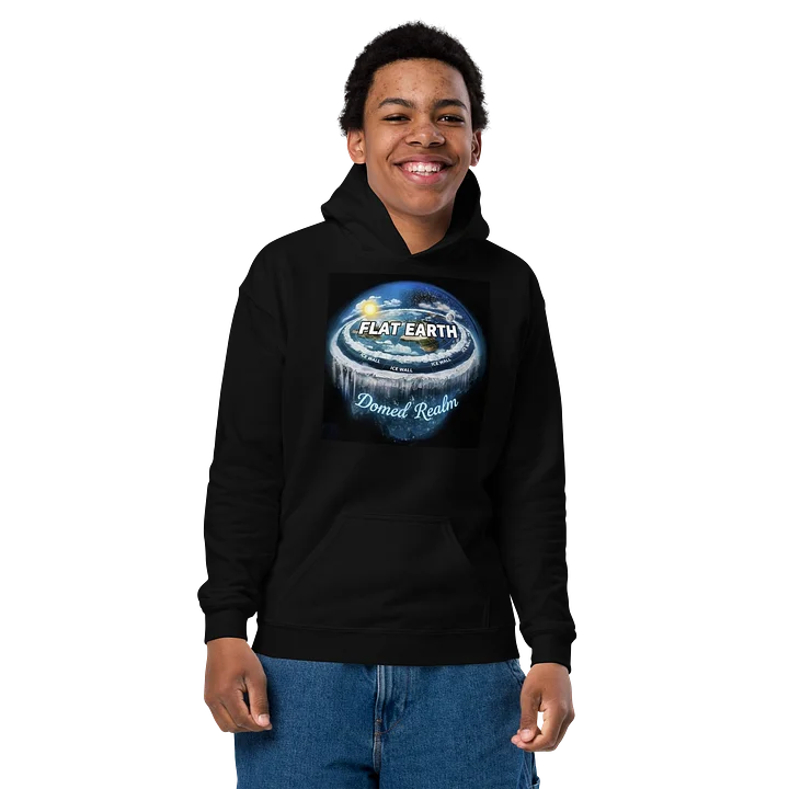 Domed Realm Flat Earth Kids Hoodie product image (2)