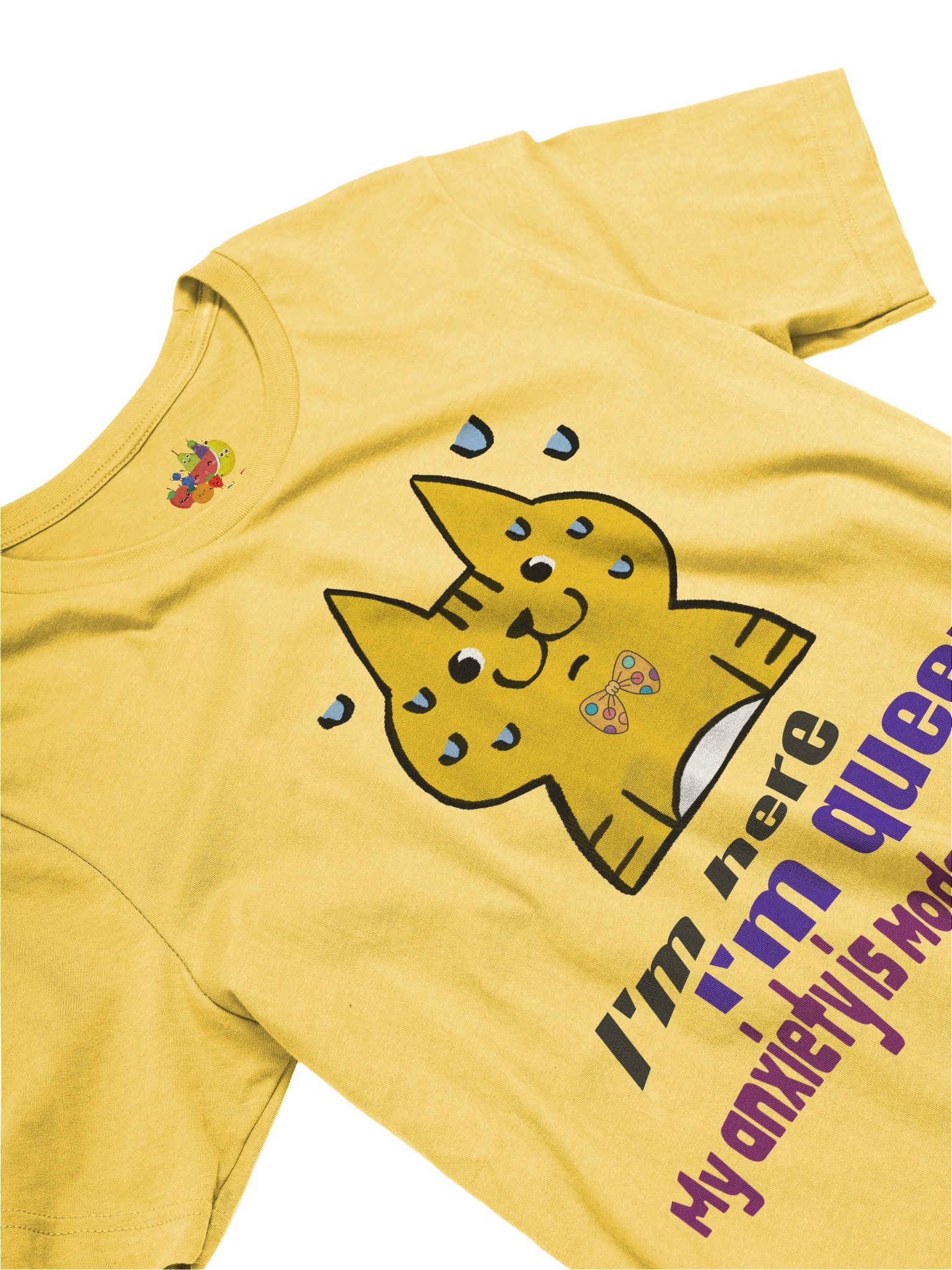 Queer Anxiety Cat Tee (Unisex) product image (3)