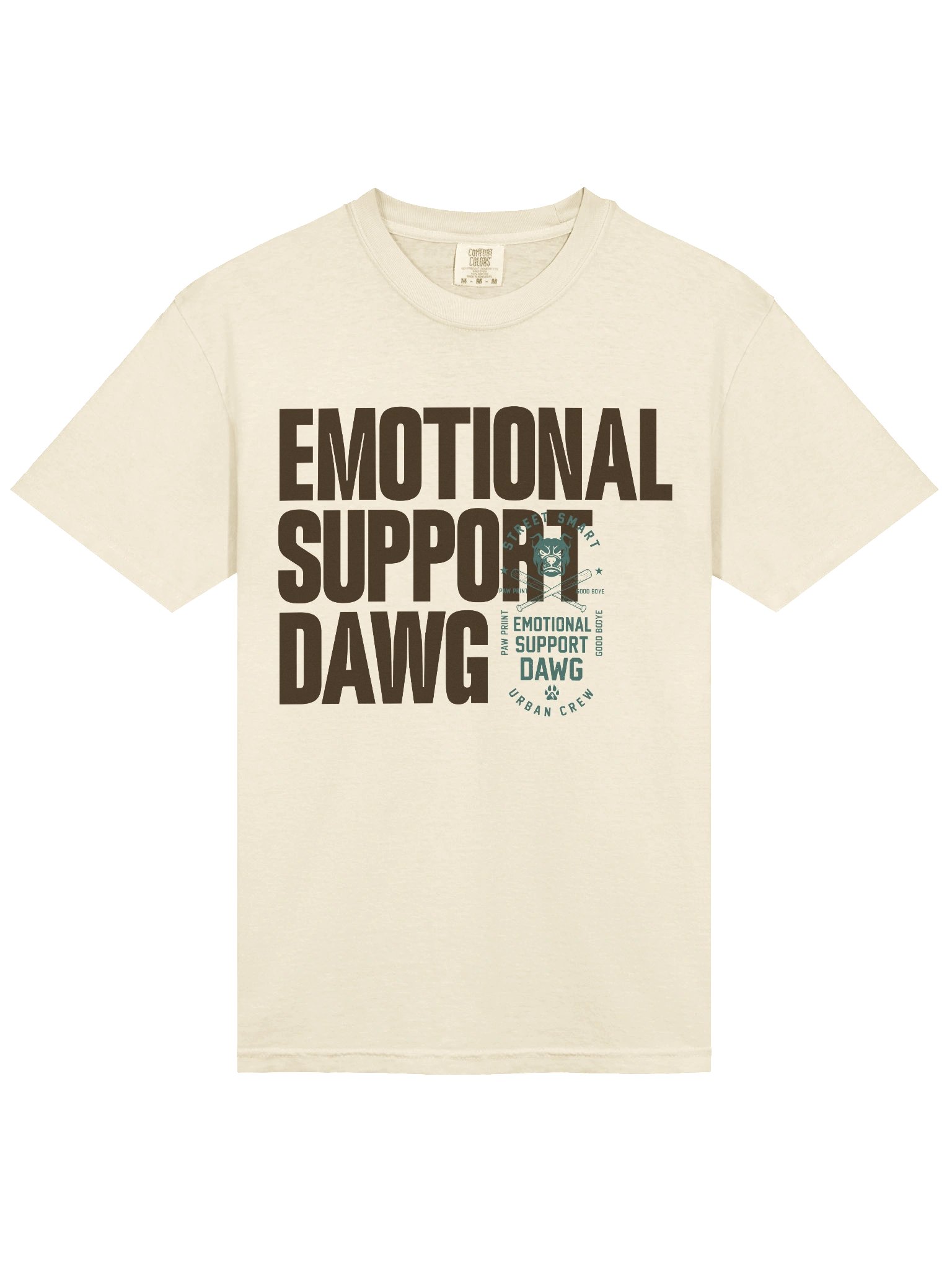 Emotional Support Dawg (Cream Tee) product image (3)