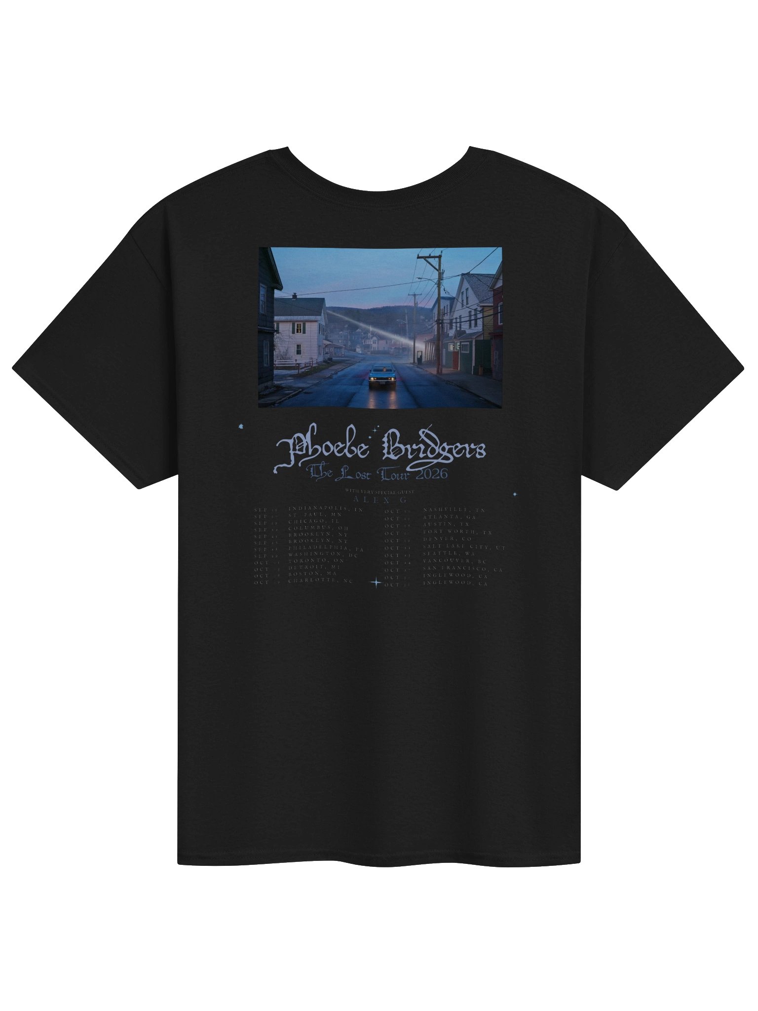 Phoebe Bridgers The Lost Tour Merch Tshirt product image (2)