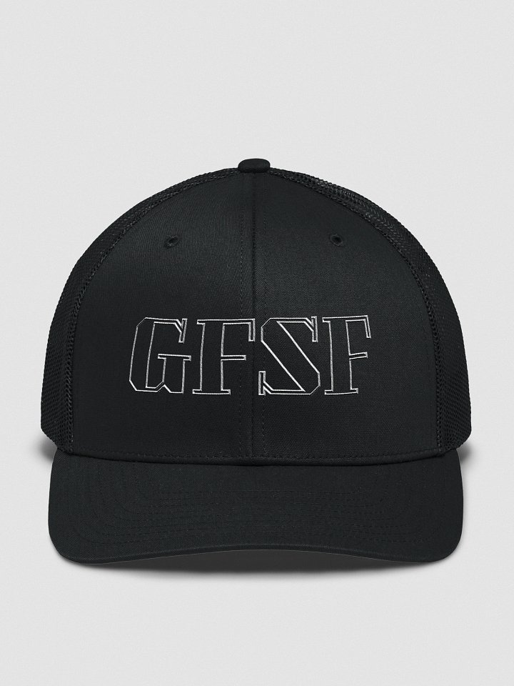 GFSF white outline trucker hat product image (6)