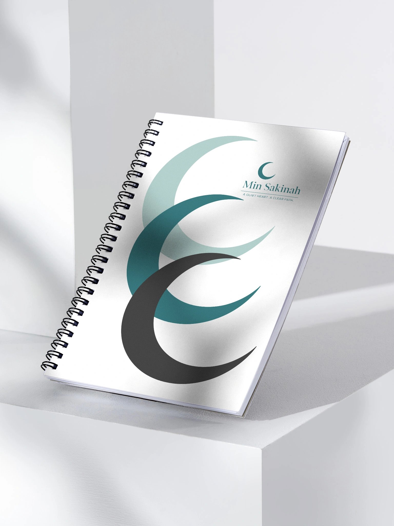 Crescent Moon Spiral Notebook – Signature product image (3)