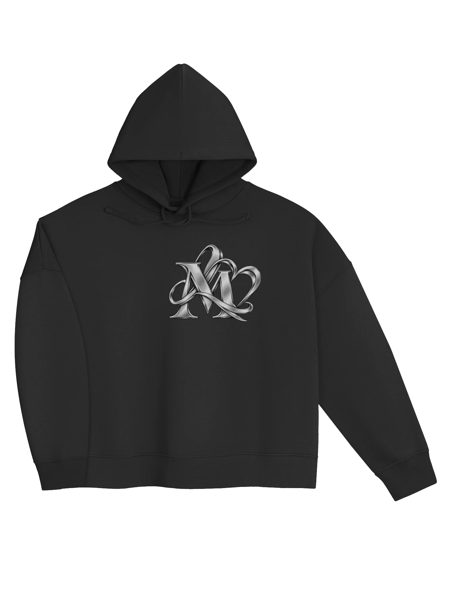 Silver Interwoven Monogram Women's Organic Hoodie product image (9)