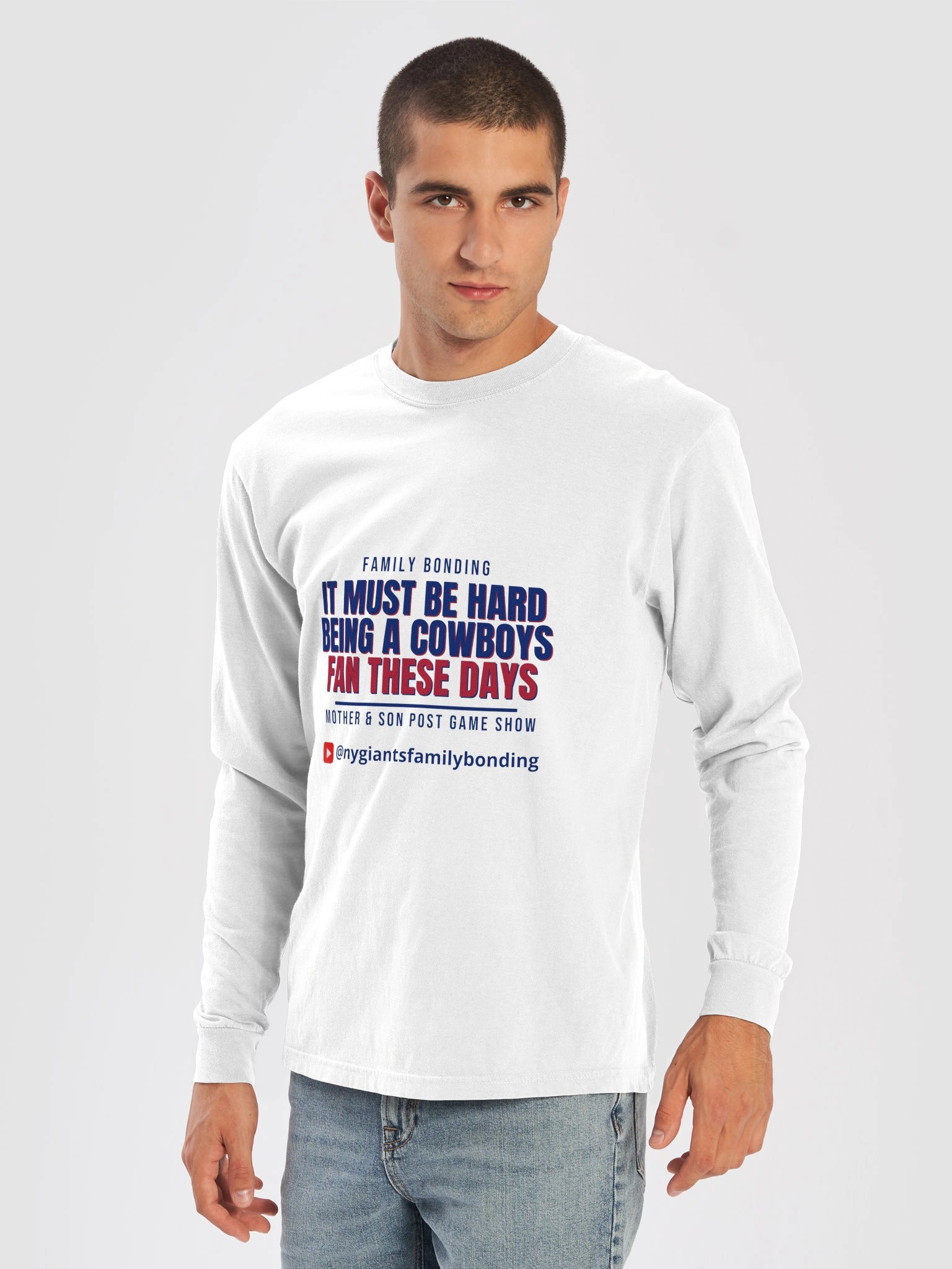 2026 It Must Be Hard to Be a Cowboys Fan These Days - Team Vintage Comfort: Family Bonding Long Sleeve Shirt product image (1)