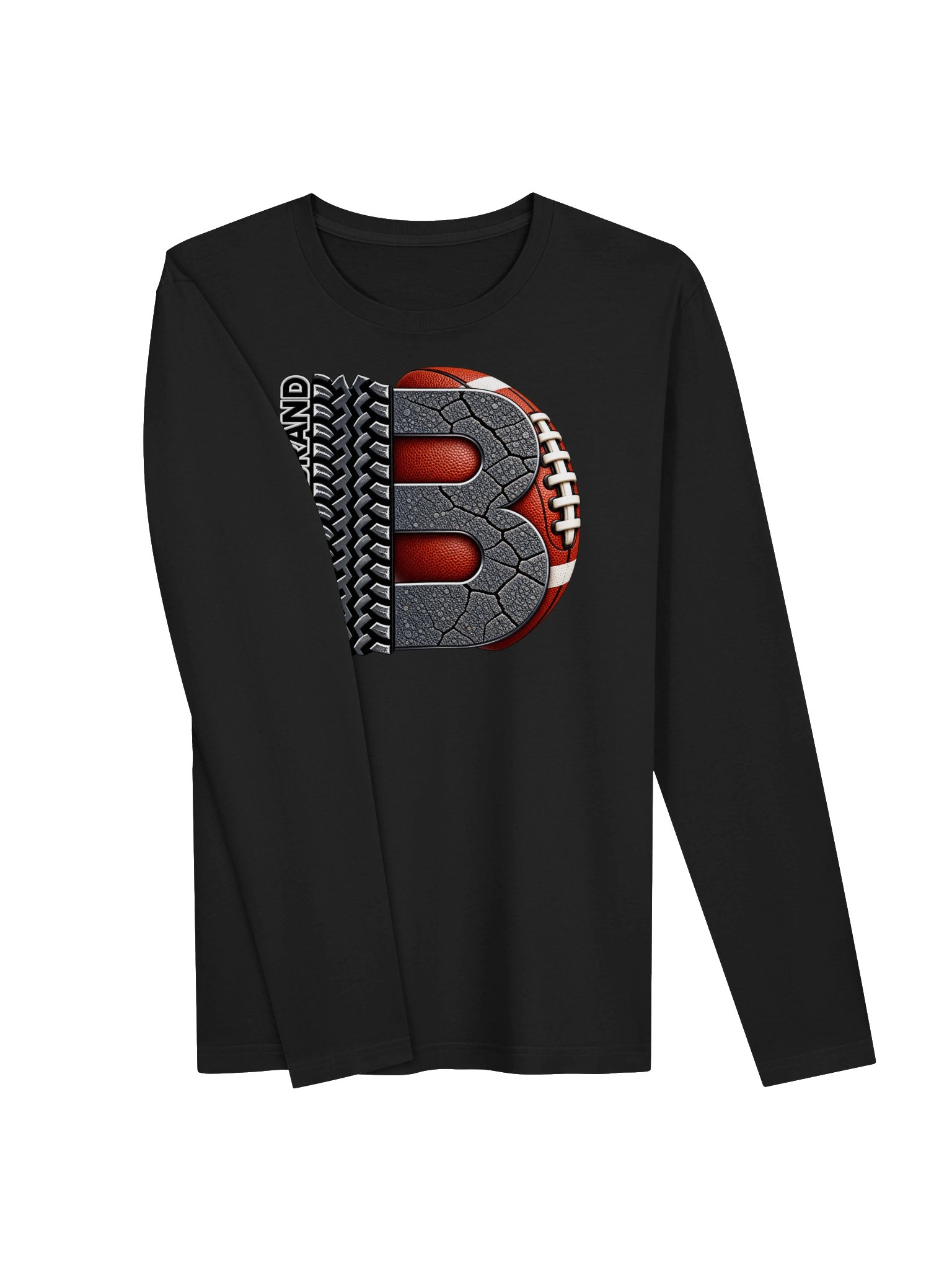 Blacktop Brand Fitted Long Sleeve Football Tee product image (9)