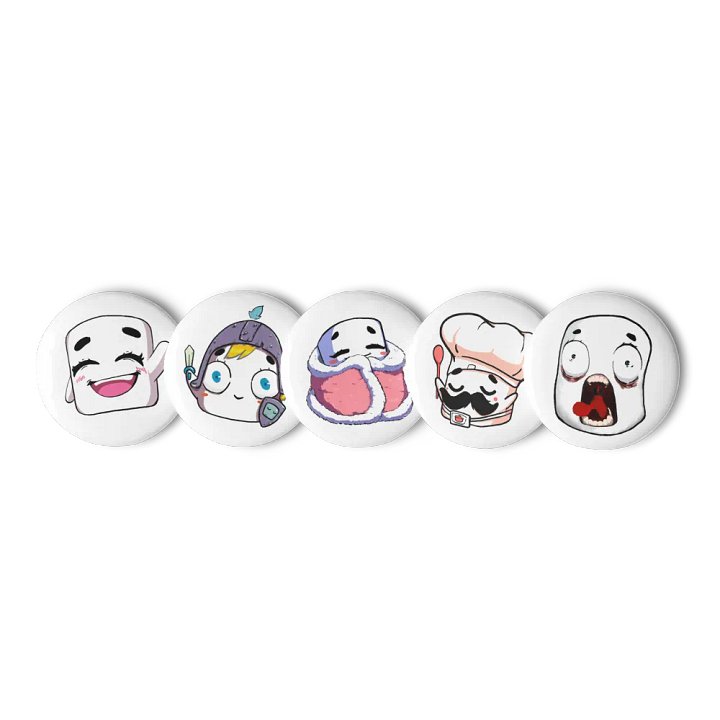 Tofu Emote Pin Button Pack 2 product image (2)